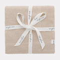 Knit Organic Cotton Blanket | Sand | Pip + Phee