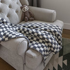 Turbulence & Baby's Breath Check Print Toddler Blanket