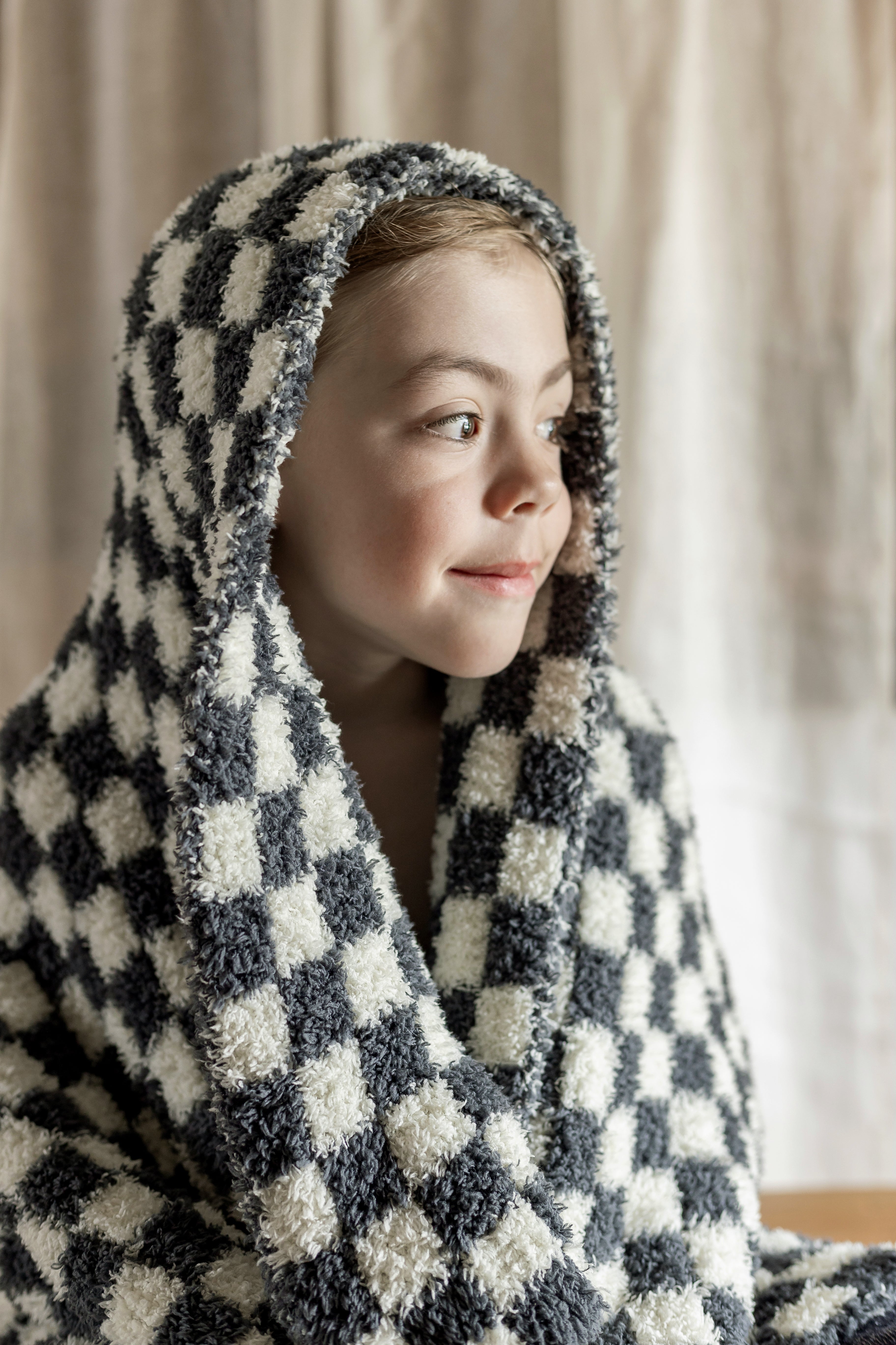 Turbulence & Baby's Breath Check Print Toddler Blanket