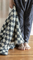 Turbulence & Baby's Breath Check Print Toddler Blanket
