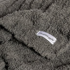 Ribbed Charcoal Toddler Blanket