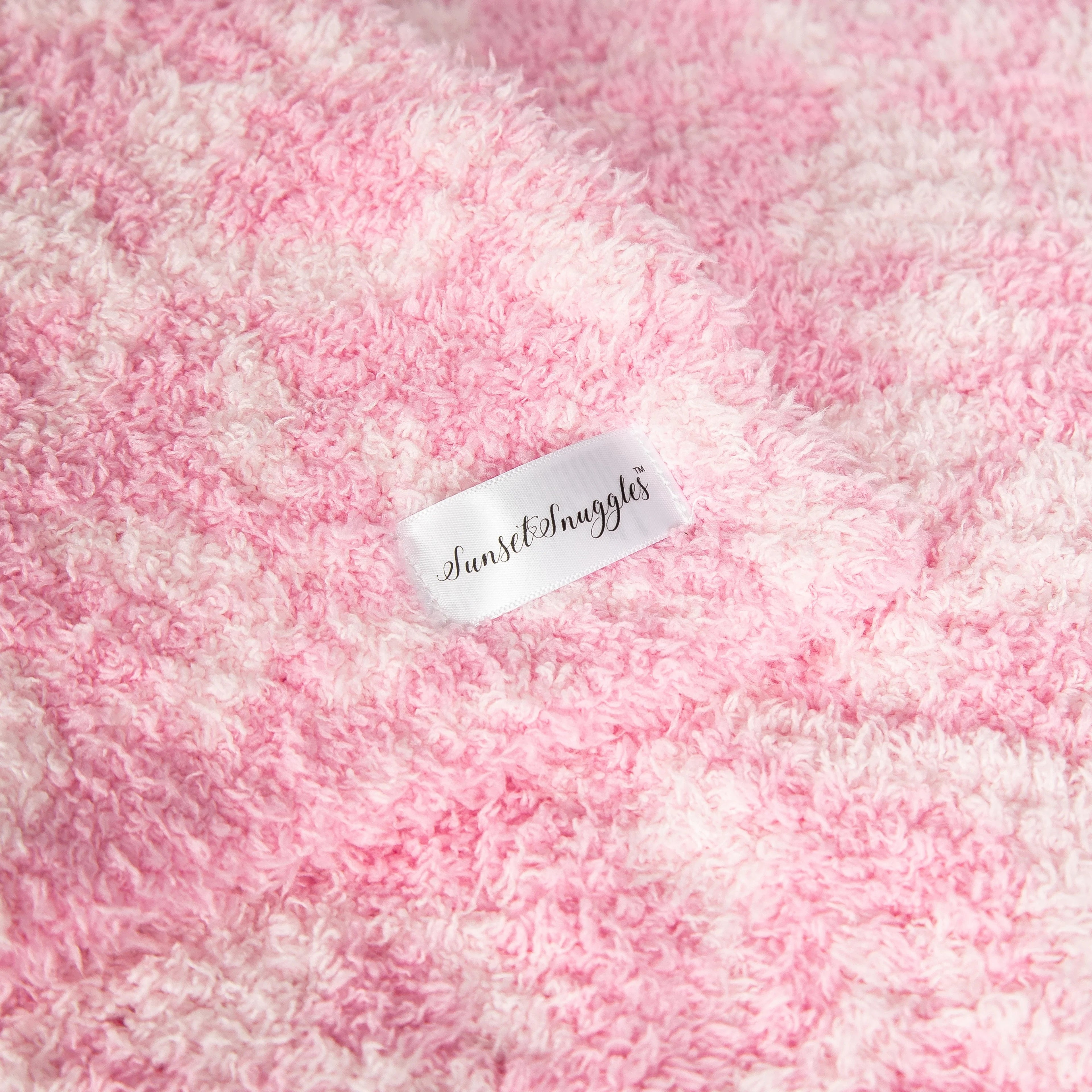 Cotton Candy Fairy Garden Print Extended Throw