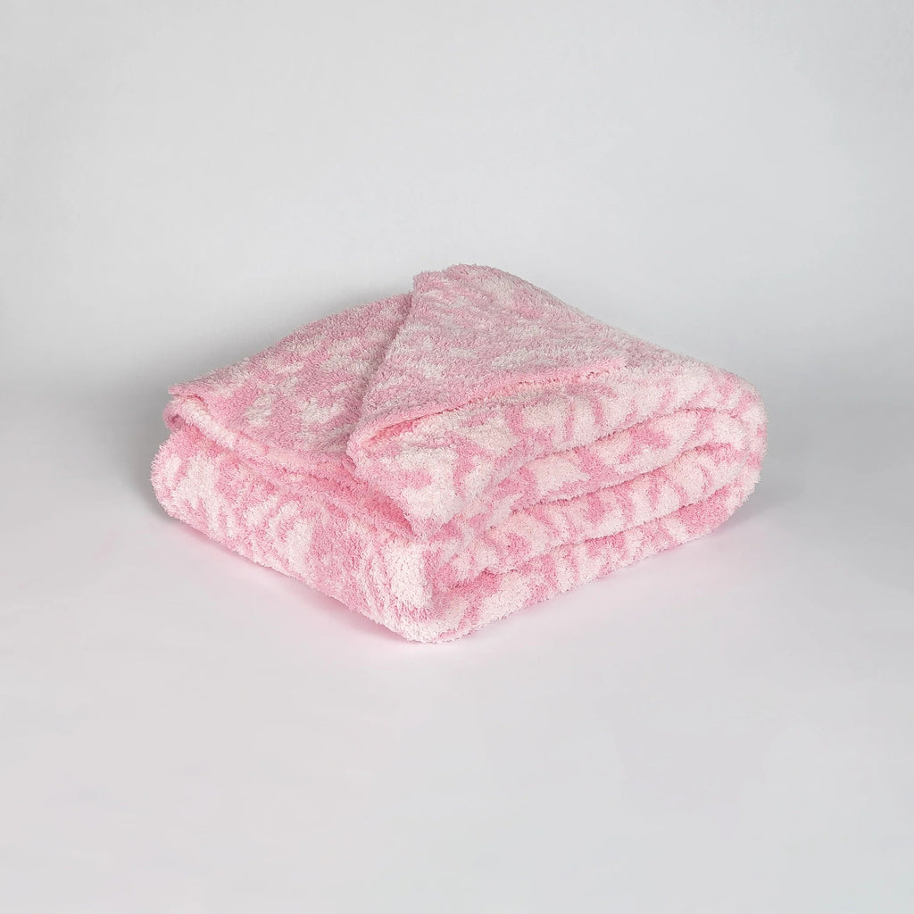 Cotton Candy Fairy Garden Print Extended Throw